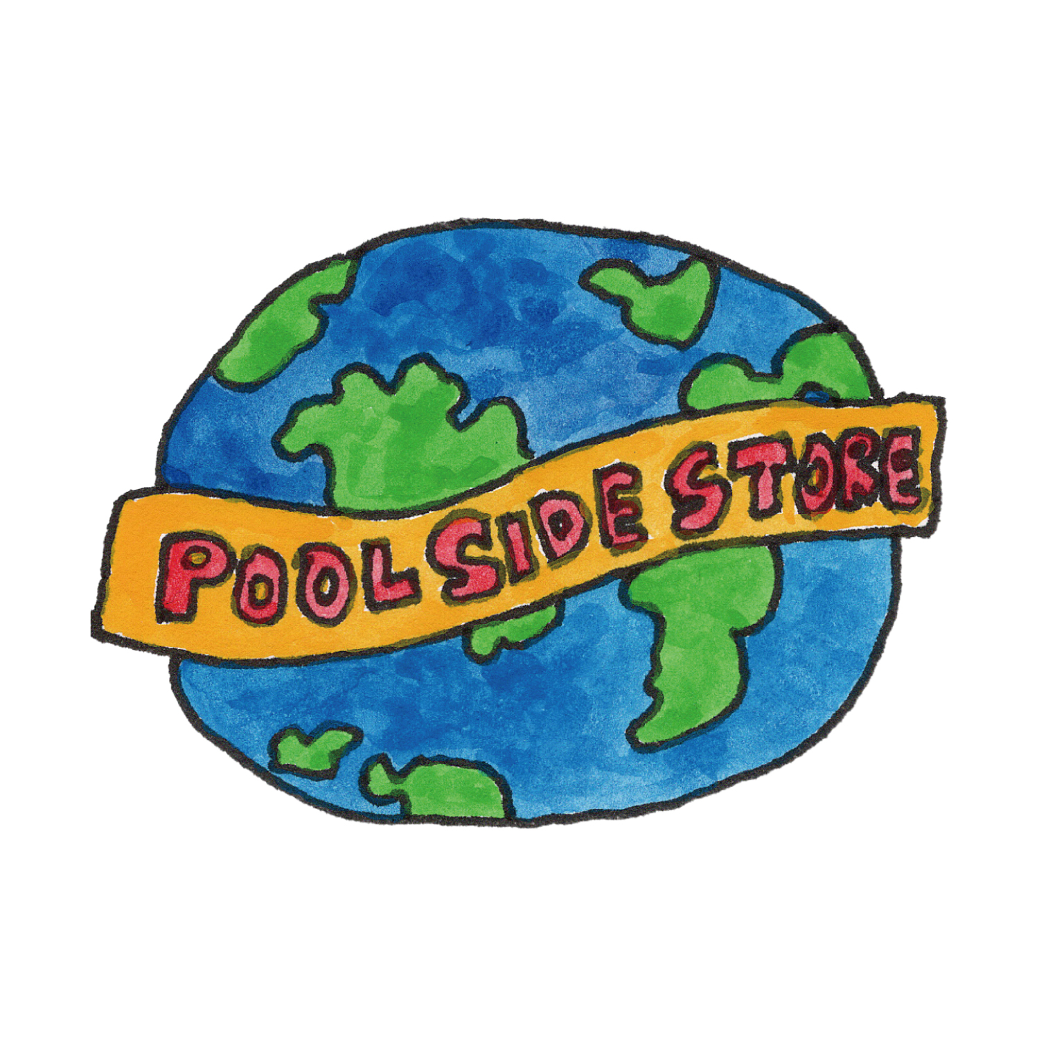 POOLSIDE sticker